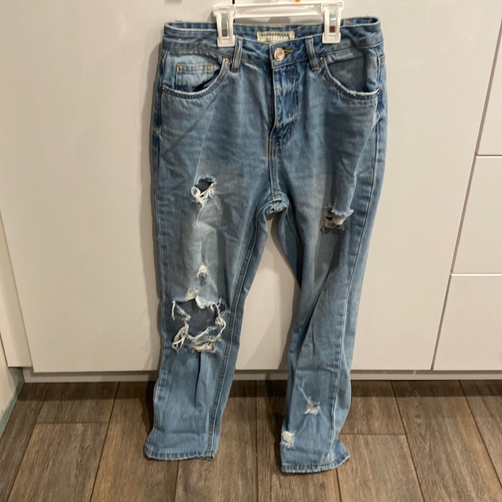 Ripped mom  jeans